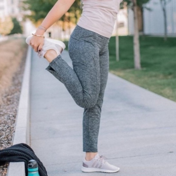 Athleta Herringbone Mercer Tight high rise pull on side pockets vented small - Picture 12 of 12